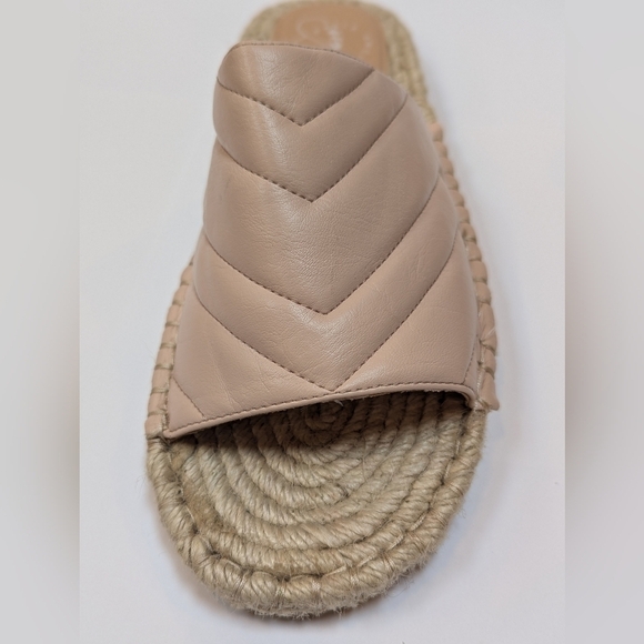 Oasis Society size 10 women's slides jute peach unworn excellent condition - Picture 8 of 9